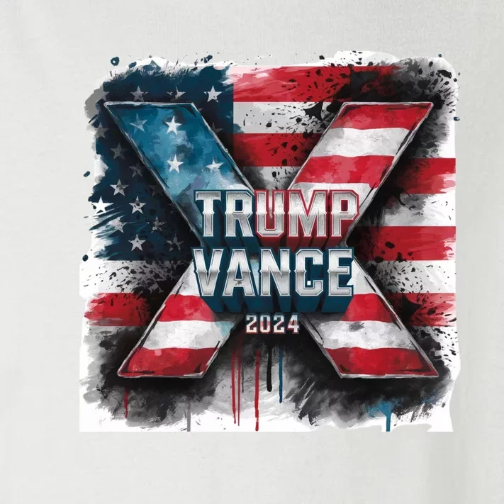 Trump Vance 2024 X Design Toddler Long Sleeve Shirt