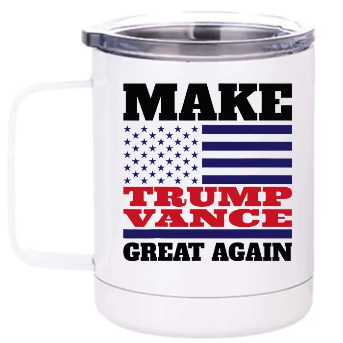 Trump Vance 2024 Front & Back 12oz Stainless Steel Tumbler Cup