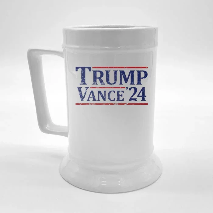 Trump Vance 24 Vintage 2024 Front & Back Beer Stein