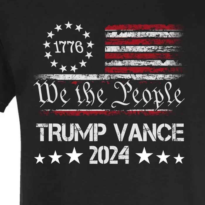 Trump Vance 2024 President Trump Supporter Re Election Garment-Dyed Heavyweight T-Shirt