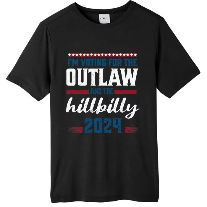 Trump Vance 2024 Outlaw Hillbilly Vintage Us Flag ChromaSoft Performance T-Shirt