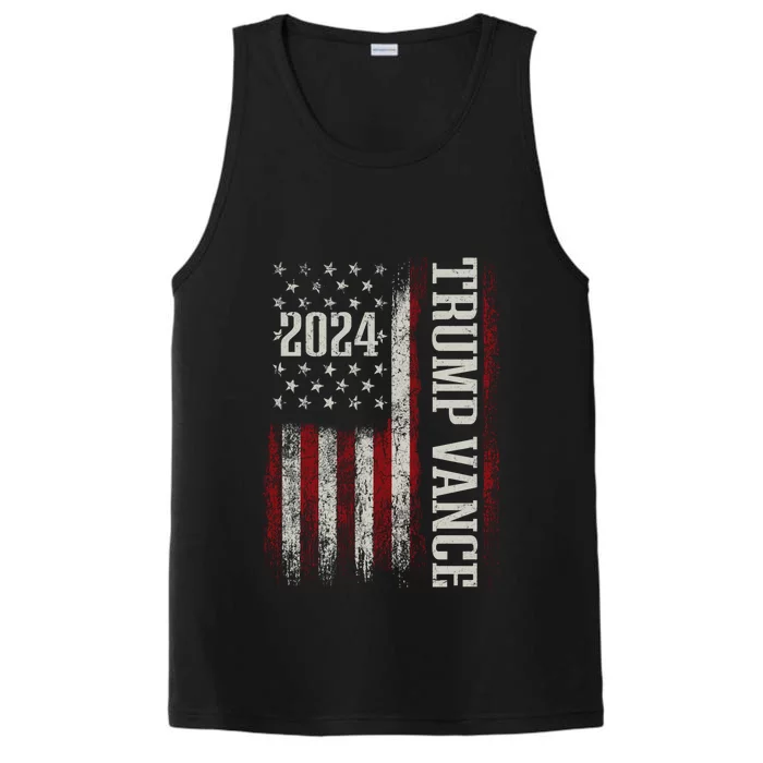 Trump Vance 2024 President Trump Supporter Re Election Performance Tank