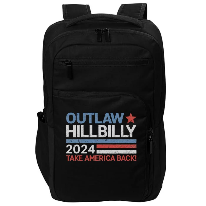 Trump Vance 2024 Donald Trump J.D. Vance Outlaw Hillbilly Impact Tech Backpack