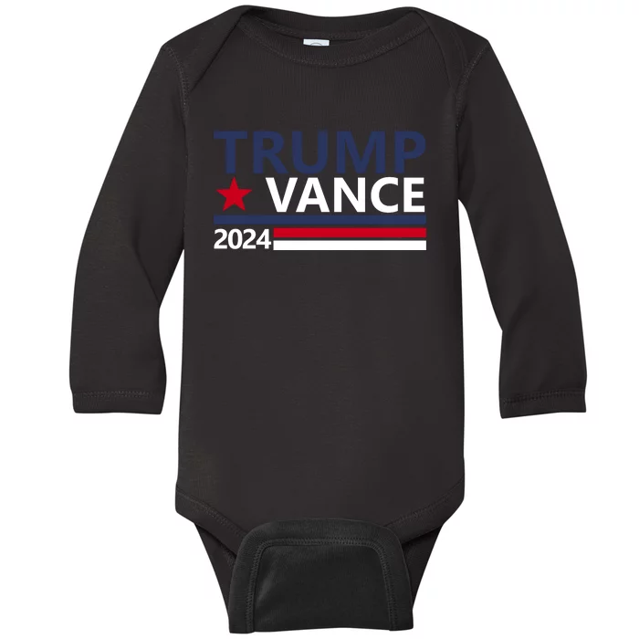 Trump Vance 2024 Baby Long Sleeve Bodysuit