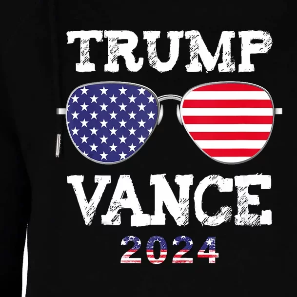 Trump Vance 2024 President Trump Supporter Suglasses Design Womens Funnel Neck Pullover Hood