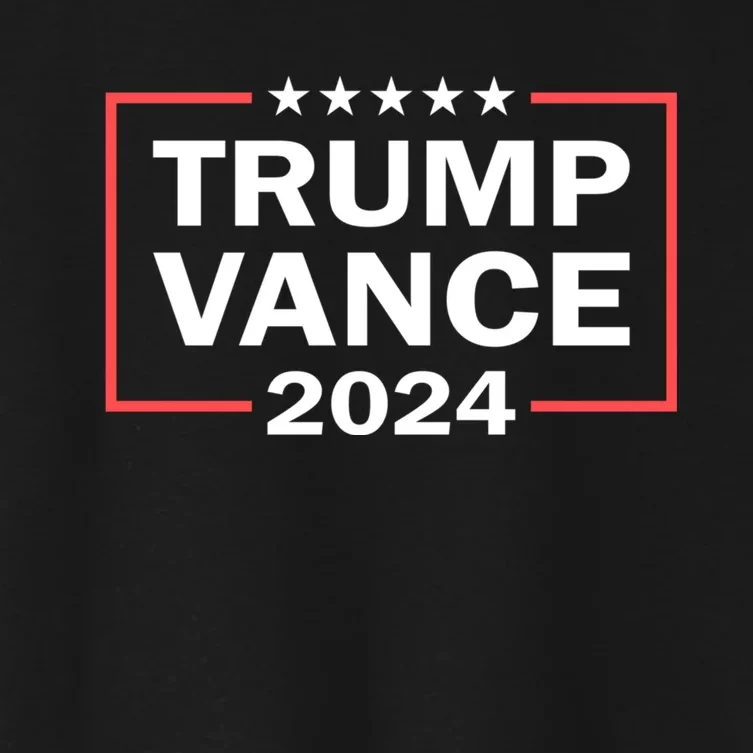 Trump Vance 2024 For President Vp Usa Election Patriotic Women's Crop Top Tee