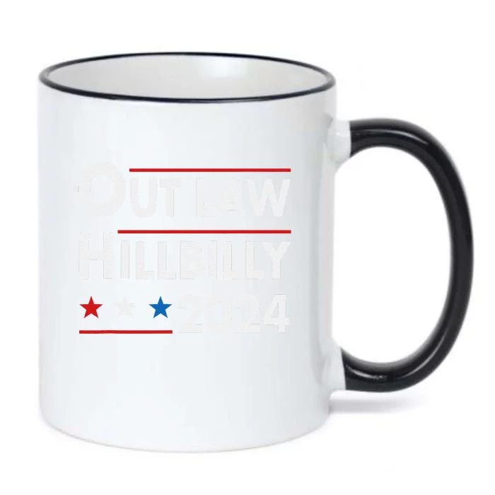 Trump Vance 2024 Outlaw Hillbilly Black Color Changing Mug