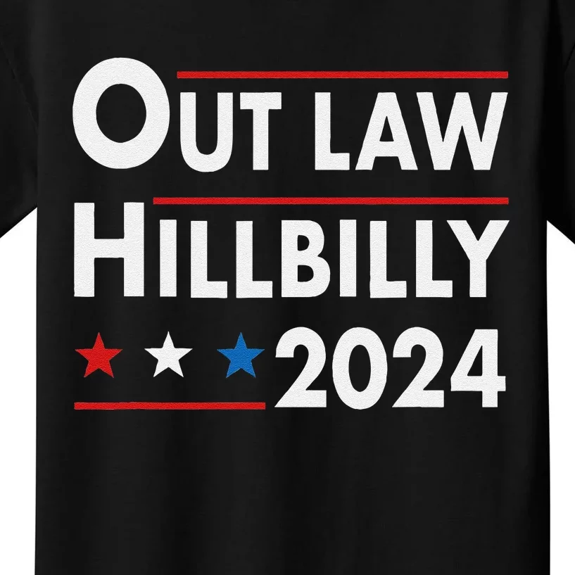 Trump Vance 2024 Outlaw Hillbilly Kids T-Shirt