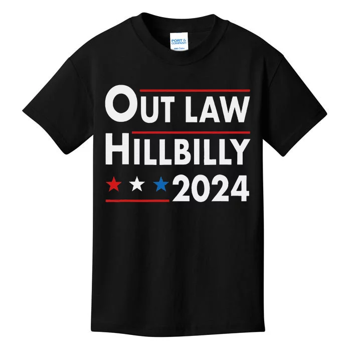 Trump Vance 2024 Outlaw Hillbilly Kids T-Shirt