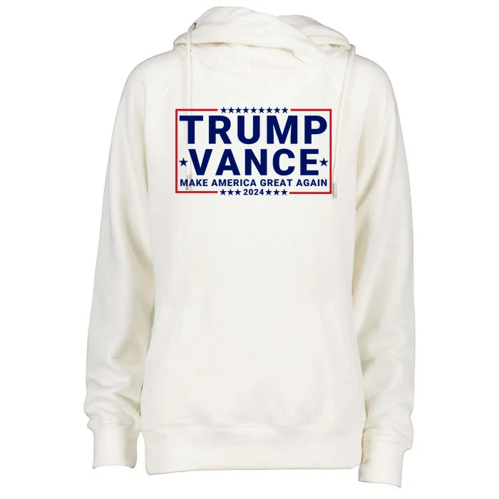 Trump Vance 2024 Republican Vp Presidential Election Womens Funnel Neck Pullover Hood