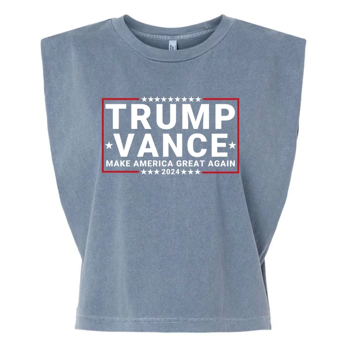 Trump Vance 2024 Republican Vp Presidential Election Garment-Dyed Women's Muscle Tee