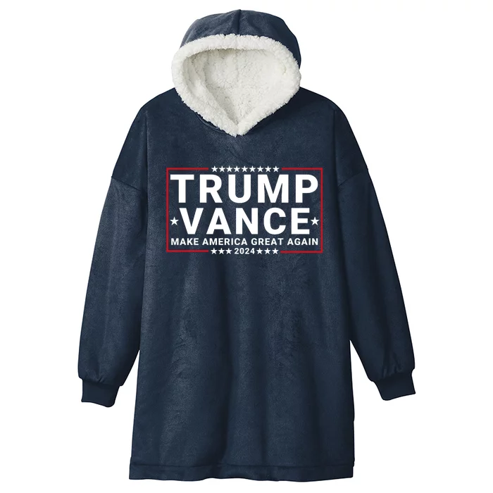 Trump Vance 2024 Republican Vp Presidential Election Hooded Wearable Blanket