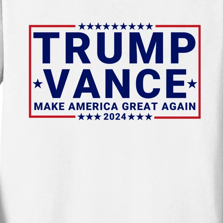 Trump Vance 2024 Republican Vp Presidential Election Kids Long Sleeve Shirt