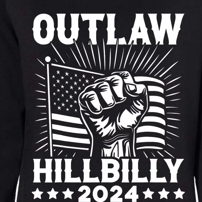 Trump Vance 2024 Donald Trump J.D. Vance Outlaw Hillbilly Womens California Wash Sweatshirt