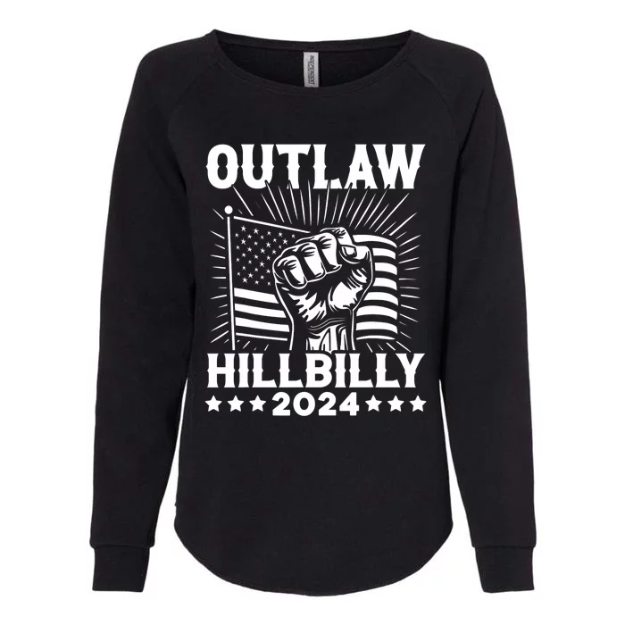 Trump Vance 2024 Donald Trump J.D. Vance Outlaw Hillbilly Womens California Wash Sweatshirt