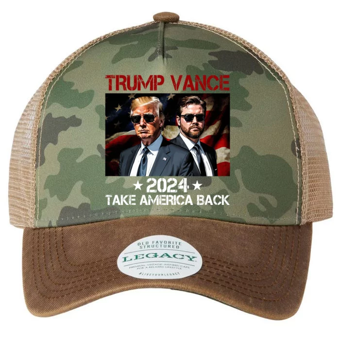 Trump Vance 2024 Take America Back Usa Election Legacy Tie Dye Trucker Hat