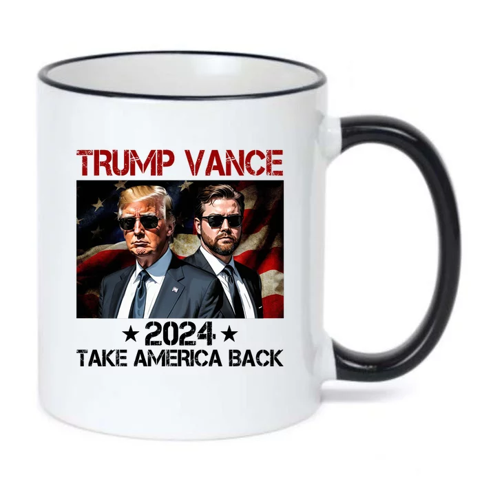 Trump Vance 2024 Take America Back Usa Election Black Color Changing Mug