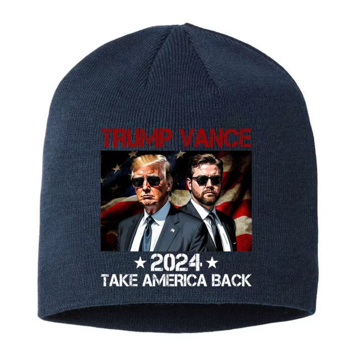 Trump Vance 2024 Take America Back Usa Election 8 1/2in Sustainable Knit Beanie