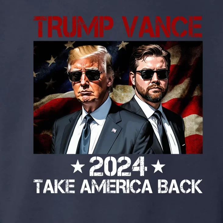 Trump Vance 2024 Take America Back Usa Election Toddler Hoodie