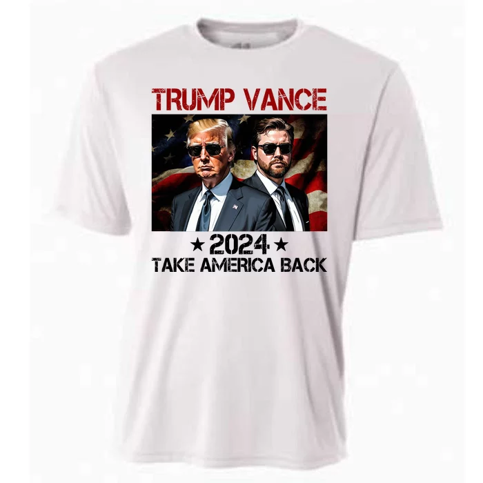 Trump Vance 2024 Take America Back Usa Election Cooling Performance Crew T-Shirt