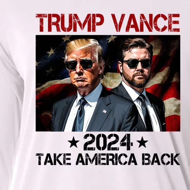 Trump Vance 2024 Take America Back Usa Election Cooling Performance Long Sleeve Crew