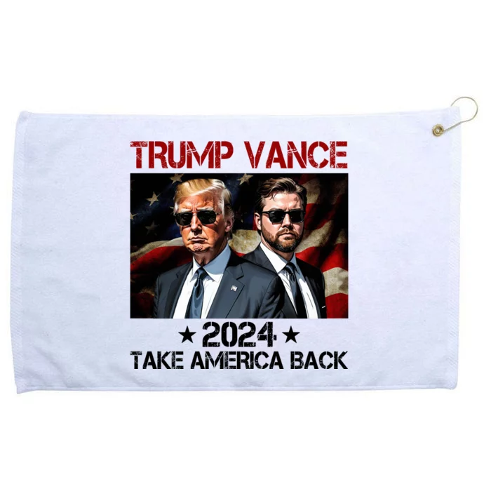 Trump Vance 2024 Take America Back Usa Election Grommeted Golf Towel