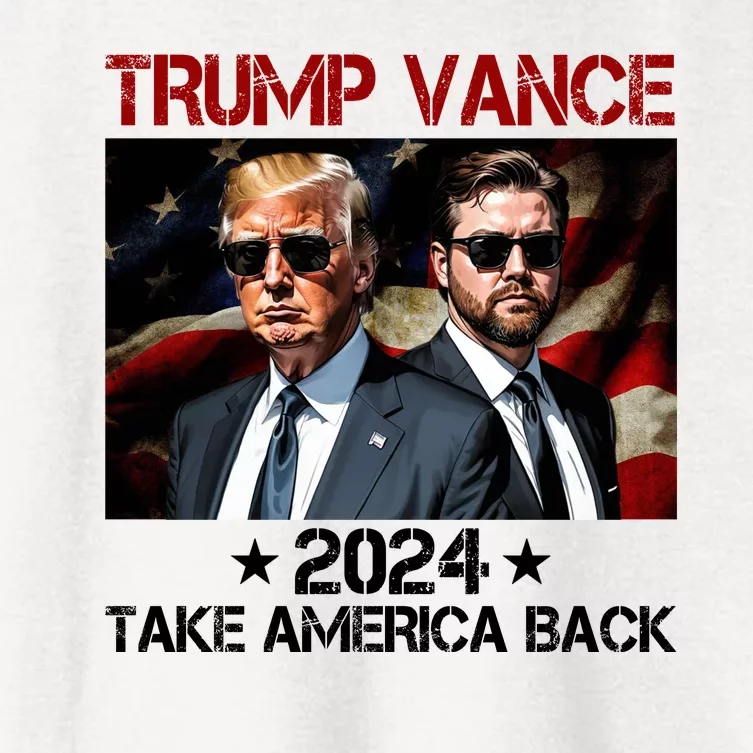 Trump Vance 2024 Take America Back Usa Election Women's Crop Top Tee