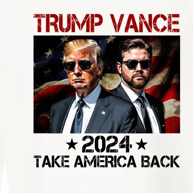 Trump Vance 2024 Take America Back Usa Election Cropped Pullover Crew