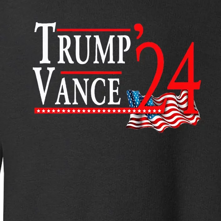 Trump Vance 2024 President Trump Supporter Re Election Toddler Sweatshirt