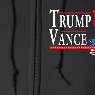 Trump Vance 2024 President Trump Supporter Re Election Full Zip Hoodie