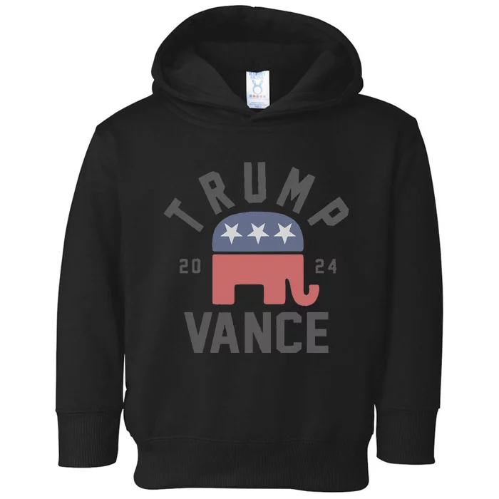 Trump Vance 2024 President Trump Supporter Re Election Toddler Hoodie