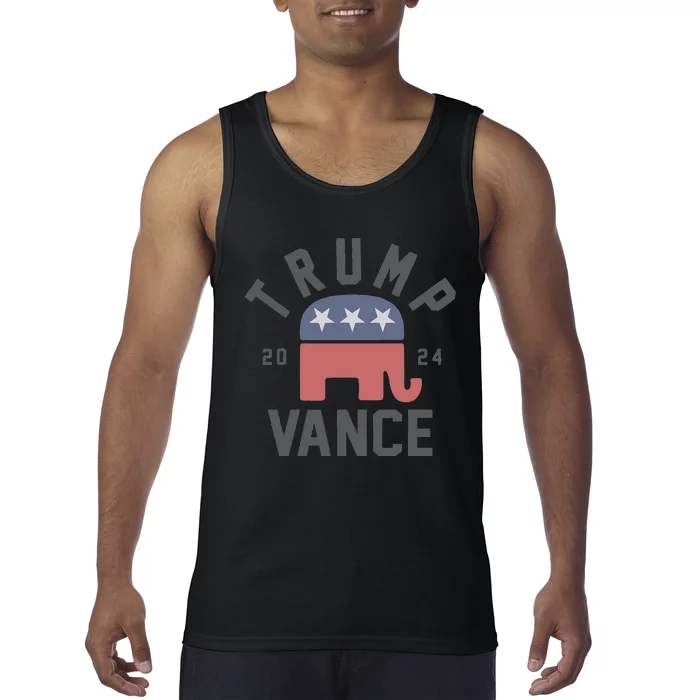 Trump Vance 2024 President Trump Supporter Re Election Tank Top