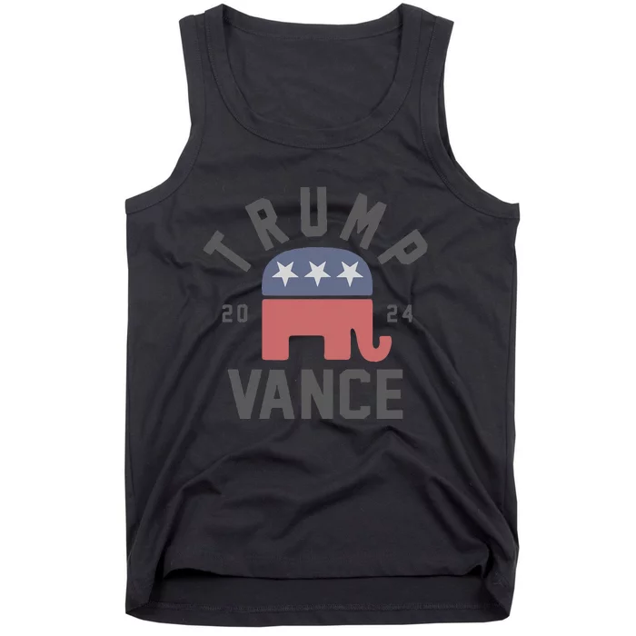 Trump Vance 2024 President Trump Supporter Re Election Tank Top