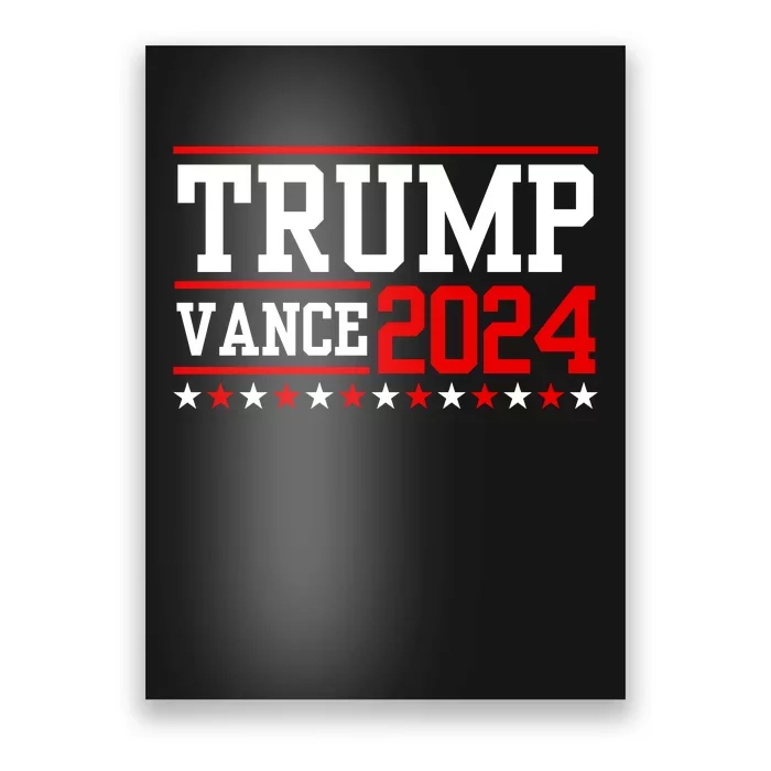 Trump Vance 2024 Vice President Vp Election Retro Button Poster