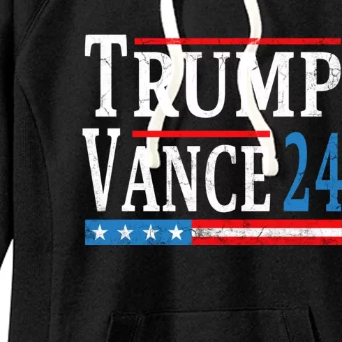 Trump Vance 2024 President Trump Supporter Reelection Women's Fleece Hoodie