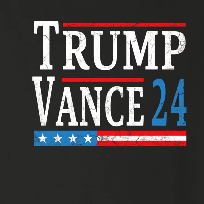 Trump Vance 2024 President Trump Supporter Reelection Toddler Long Sleeve Shirt