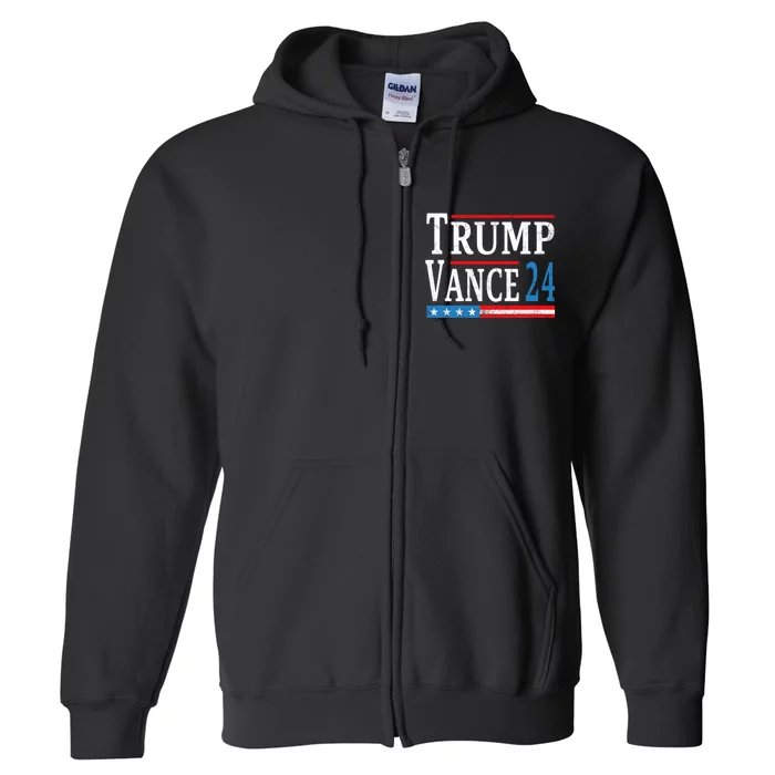 Trump Vance 2024 President Trump Supporter Reelection Full Zip Hoodie