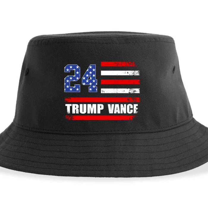 Trump Vance 2024 President Trump Supporter Reelection Sustainable Bucket Hat