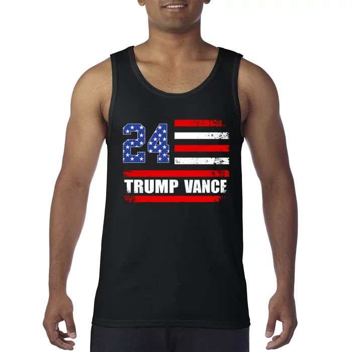 Trump Vance 2024 President Trump Supporter Reelection Tank Top