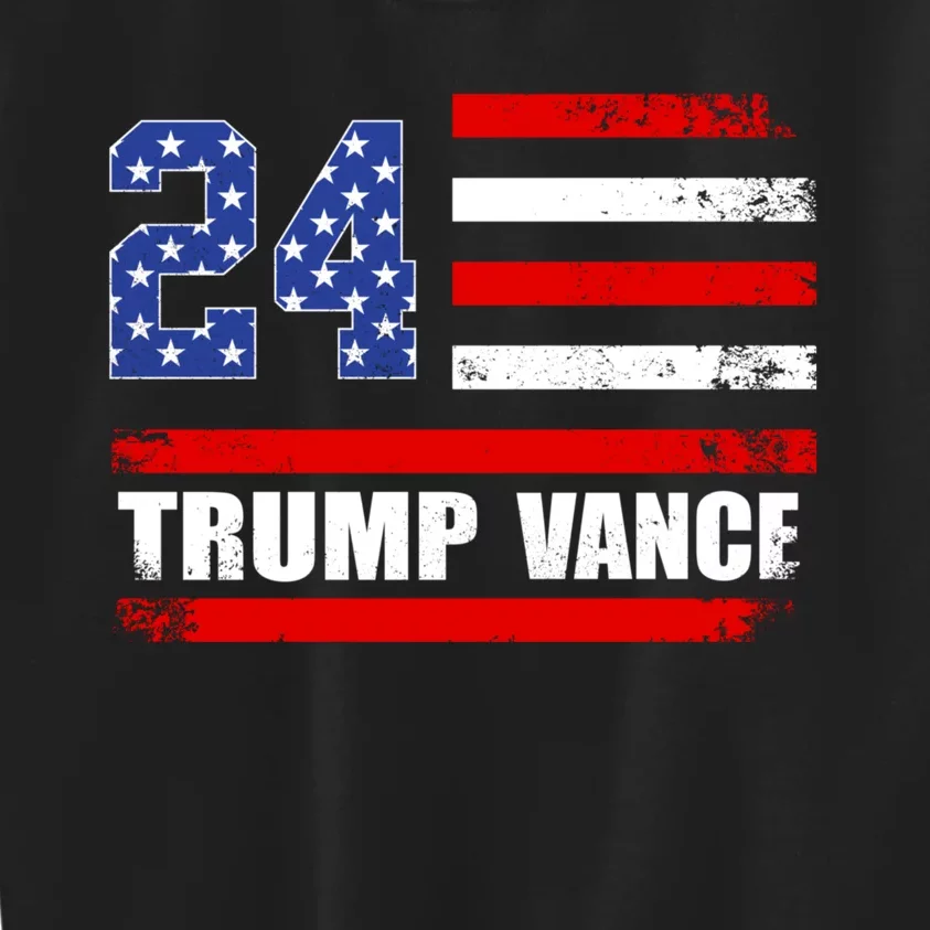 Trump Vance 2024 President Trump Supporter Reelection Kids Sweatshirt