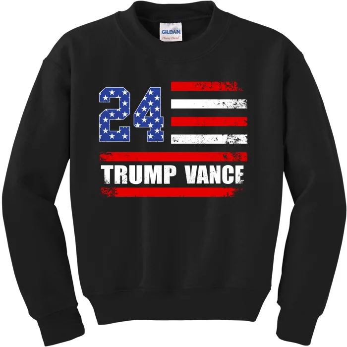 Trump Vance 2024 President Trump Supporter Reelection Kids Sweatshirt