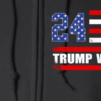 Trump Vance 2024 President Trump Supporter Reelection Full Zip Hoodie