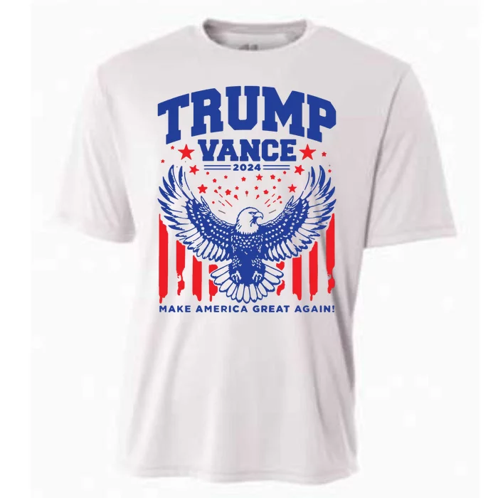 Trump Vance 24 Trump Jd Vance Eagle Trump Shot Cooling Performance Crew T-Shirt