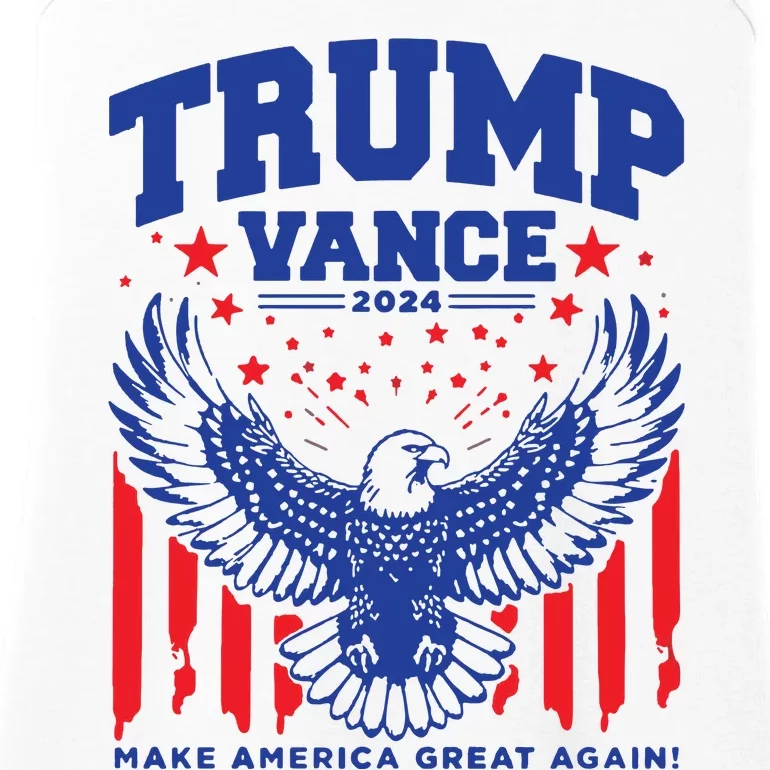 Trump Vance 24 Trump Jd Vance Eagle Trump Shot Ladies Essential Tank