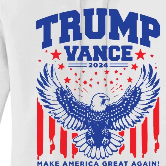 Trump Vance 24 Trump Jd Vance Eagle Trump Shot Women's Pullover Hoodie