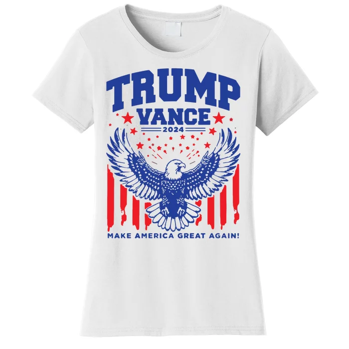 Trump Vance 24 Trump Jd Vance Eagle Trump Shot Women's T-Shirt