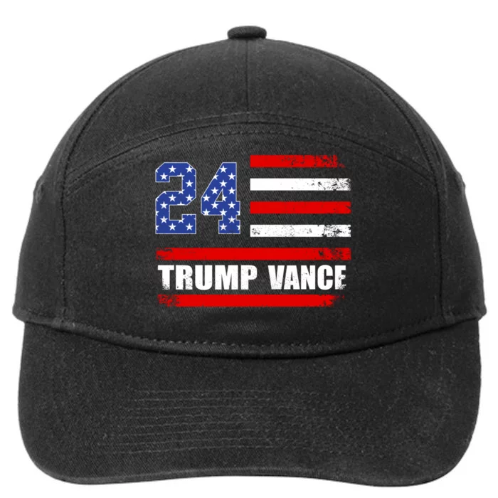 Trump Vance 2024 President Trump Supporter Reelection 7-Panel Snapback Hat