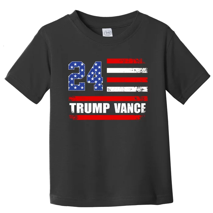 Trump Vance 2024 President Trump Supporter Reelection Toddler T-Shirt