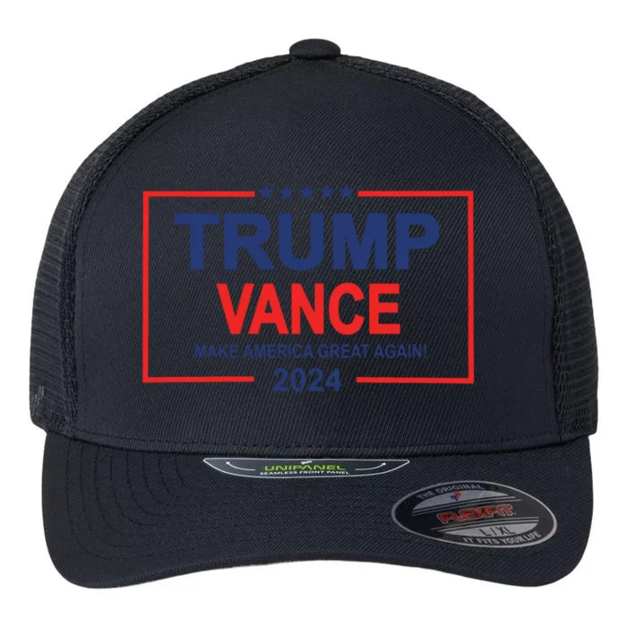 Trump Vance 2024 Vice President Jd Vance Flexfit Unipanel Trucker Cap