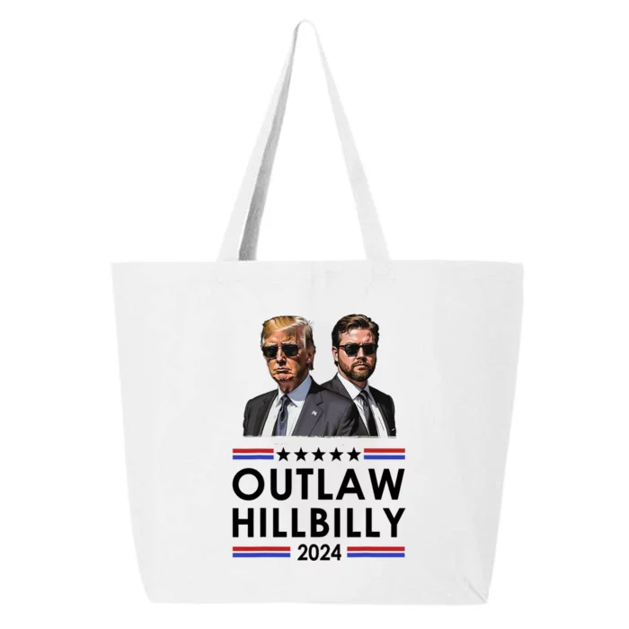 Trump Vance 2024 Outlaw Hillbilly Us Flag Vintage Elections 25L Jumbo Tote